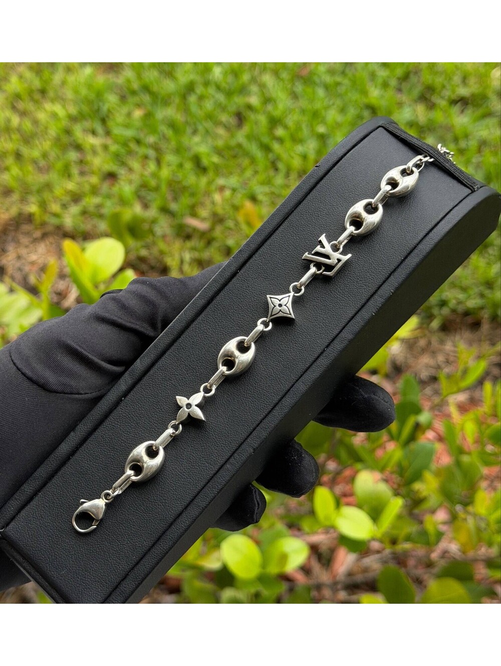 Louis Vuitton 925 sterling silver LV SAILOR BRACELET M03187